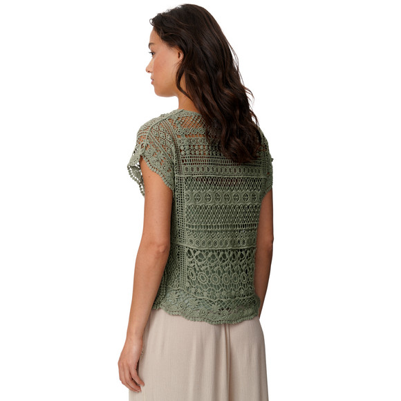 Damen Spitzenbluse mit Top