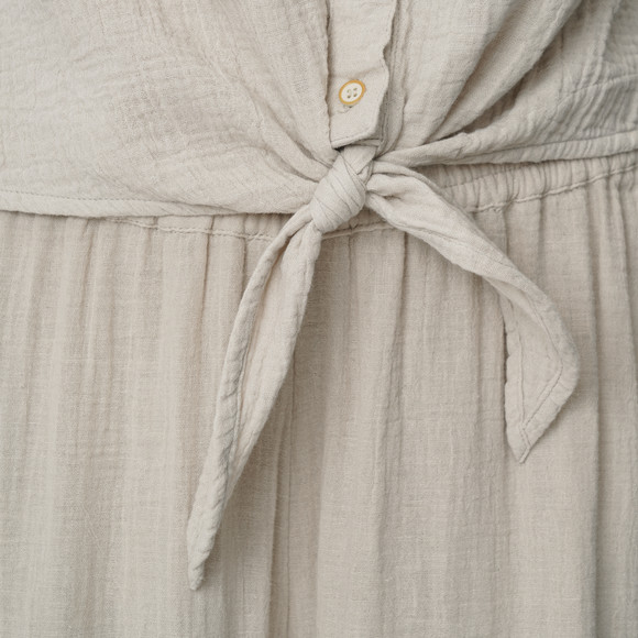 Damen Musselin-Bluse mit Knotendetail