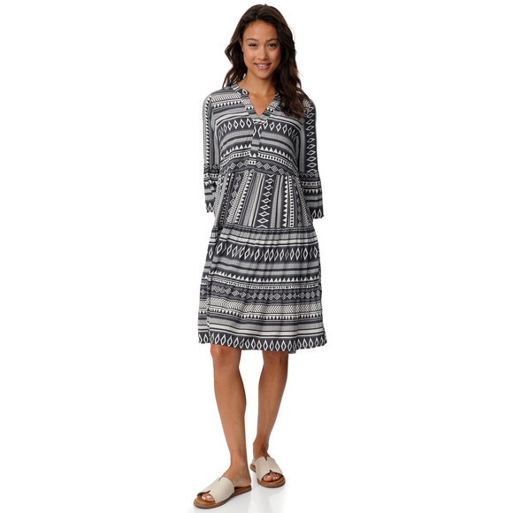 Damen Tunika-Kleid mit Allover-Muster