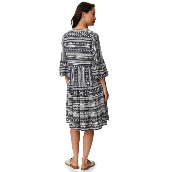 Damen Tunika-Kleid mit Allover-Muster