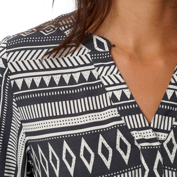 Damen Tunika-Kleid mit Allover-Muster