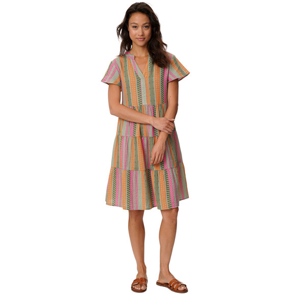 Damen Musselin-Kleid im Tunika-Stil
