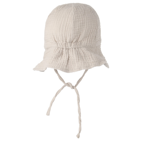 Baby Musselin-Mütze mit Nackenschutz