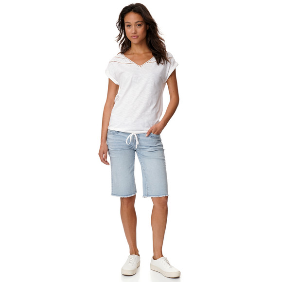 Damen T-Shirt mit Knotendetail
