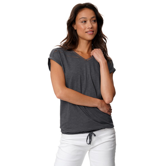 Damen T-Shirt mit Knotendetail