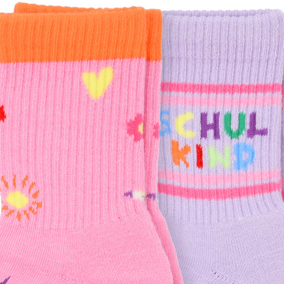 2 Paar Mädchen Socken zur Einschulung