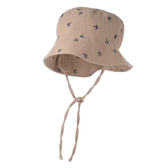 Baby Musselin-Hut mit Ohrenklappen