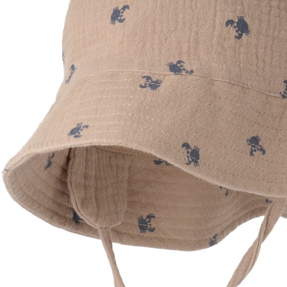 Baby Musselin-Hut mit Ohrenklappen