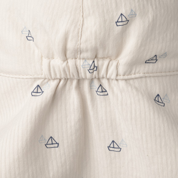 Baby Nackenkappe mit Schiffs-Motiven
