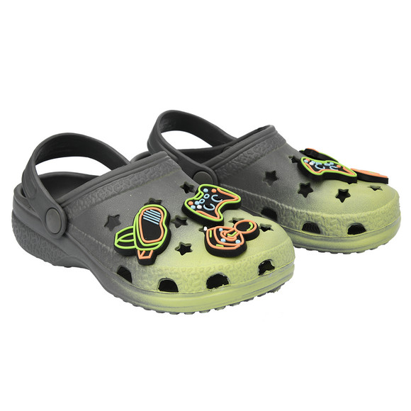 Jungen Badesandalen mit Gaming-Anstecker