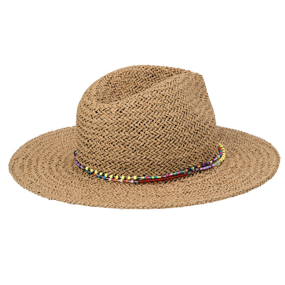 Damen Strohhut mit Perlenband