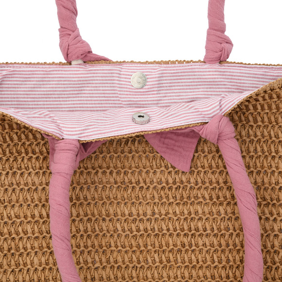Damen Shopper mit Musselin-Griffen