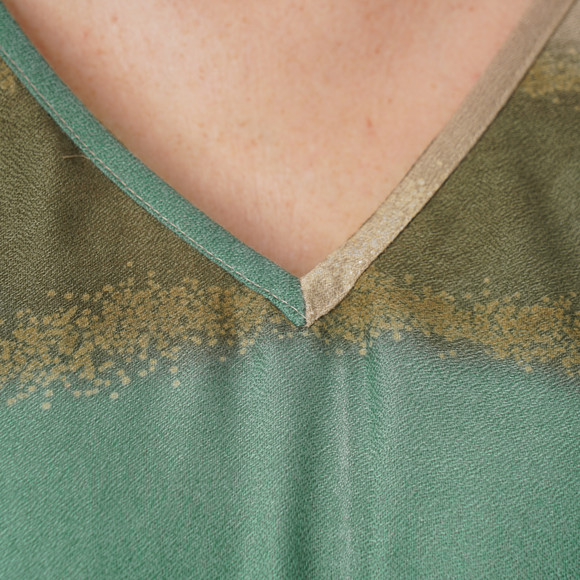 Damen Poncho mit Farbverlauf