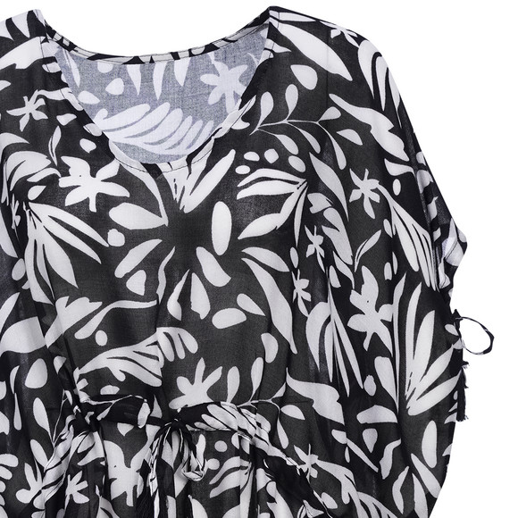 Damen Poncho mit Allover-Muster