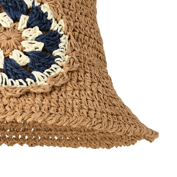 Damen Strohhut mit Blumen-Motiv