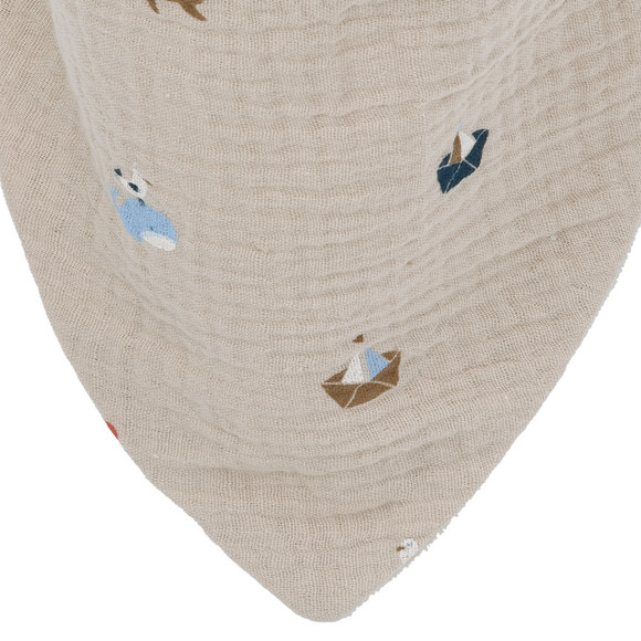Baby Musselin-Bandana mit Frottee