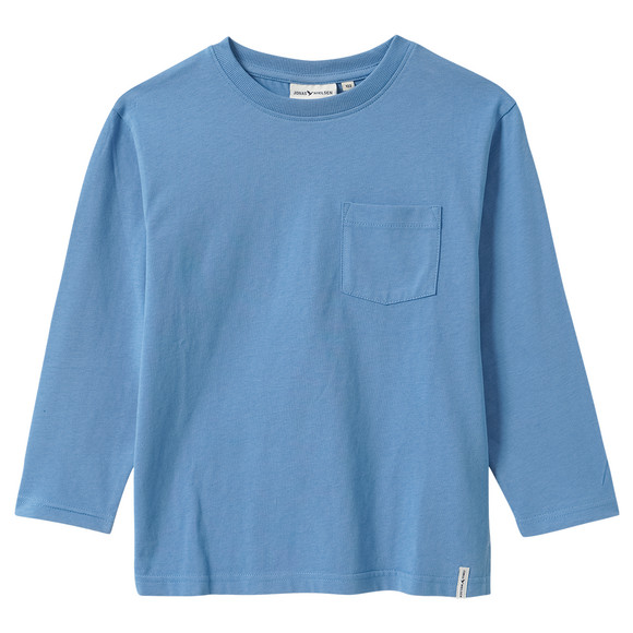 Jungen Langarmshirt in Unifarben