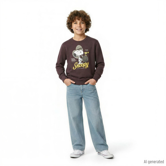 Jungen Straight-Jeans mit verstellbarem Bund