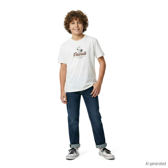 Jungen Straight-Jeans mit verstellbarem Bund