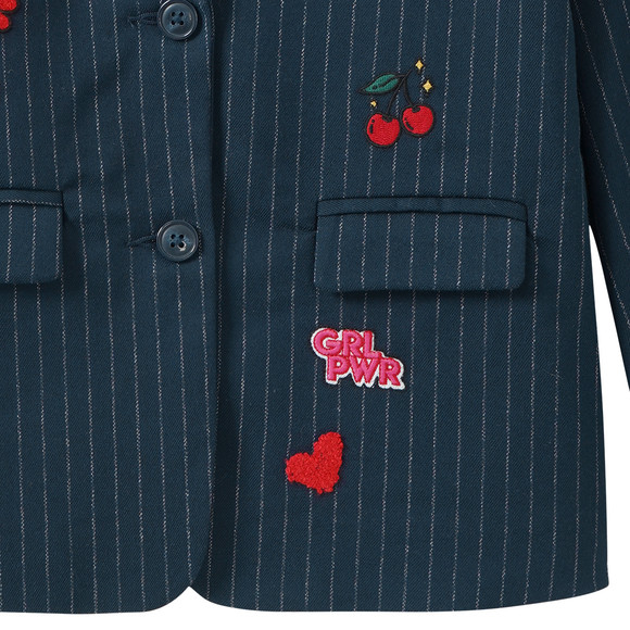 Mädchen Blazer mit Stickerei