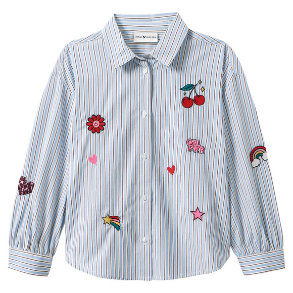 Mädchen Bluse mit Stickerei
