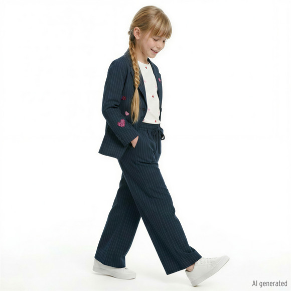 Mädchen Hose mit feinen Streifen