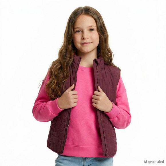 Mädchen Sweatshirt mit kleinem Print