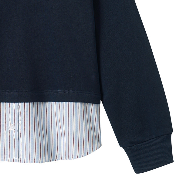 Mädchen Sweatshirt mit Bluseneinsatz