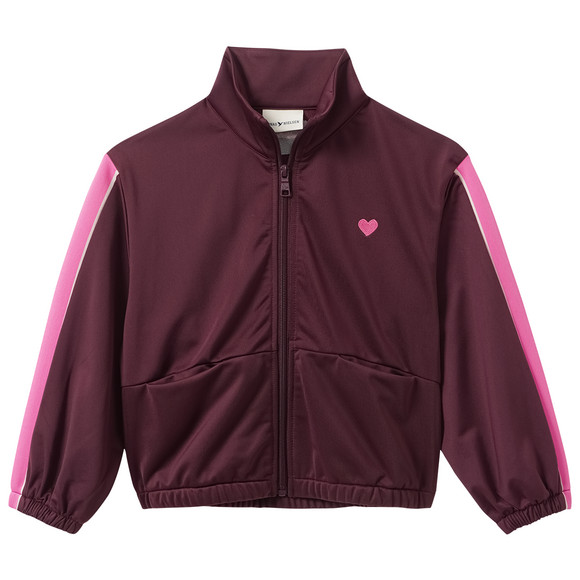 Mädchen Sportjacke im Retro-Look