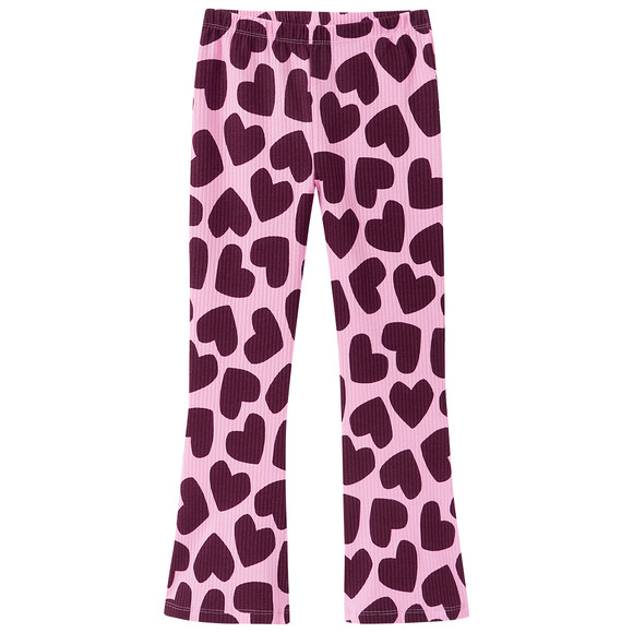 Mädchen Leggings mit Herz-Allover