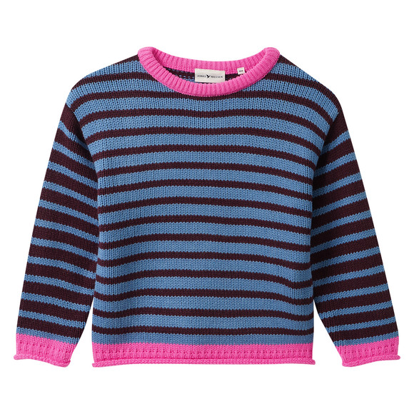 Mädchen Pullover mit Streifen