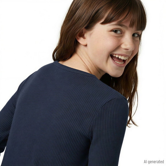 Mädchen Langarmshirt mit Bio-Baumwolle
