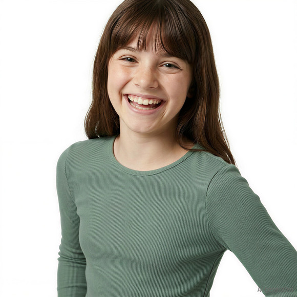 Mädchen Langarmshirt mit Bio-Baumwolle