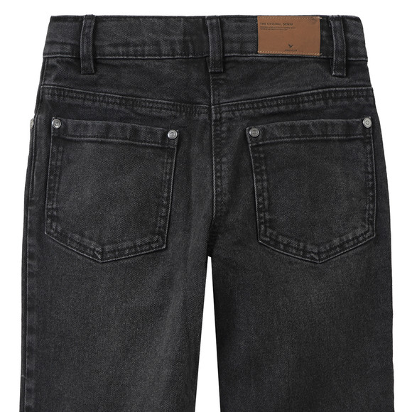 Mädchen Wide-Leg-Jeans mit verstellbarem Bund