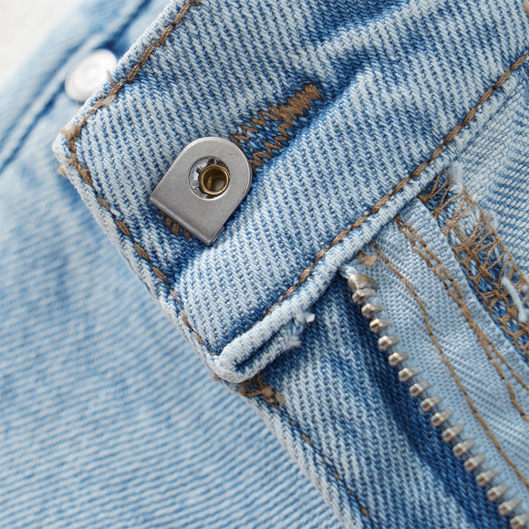 Mädchen Wide-leg Jeans mit verstellbarem Bund