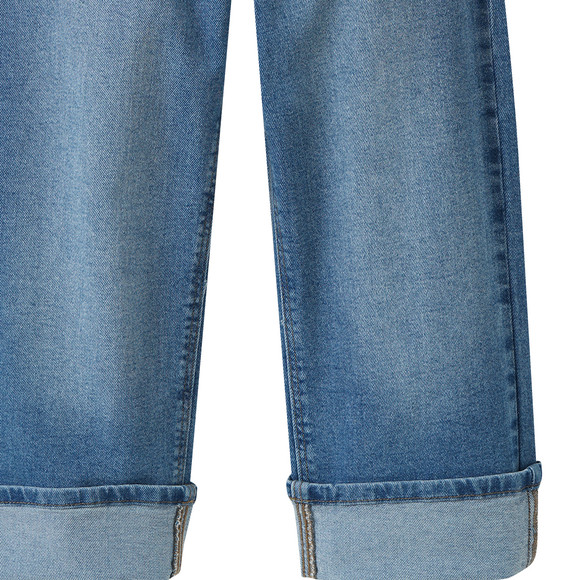 Mädchen Wide-leg Jeans mit verstellbarem Bund
