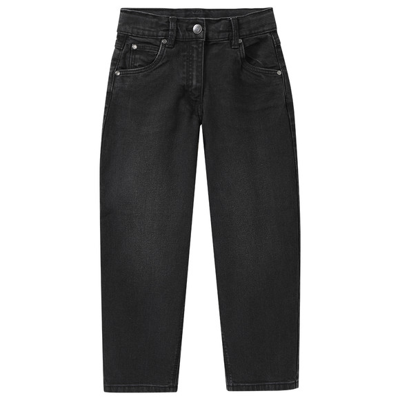 Mädchen Barrel-Jeans mit verstellbarem Bund
