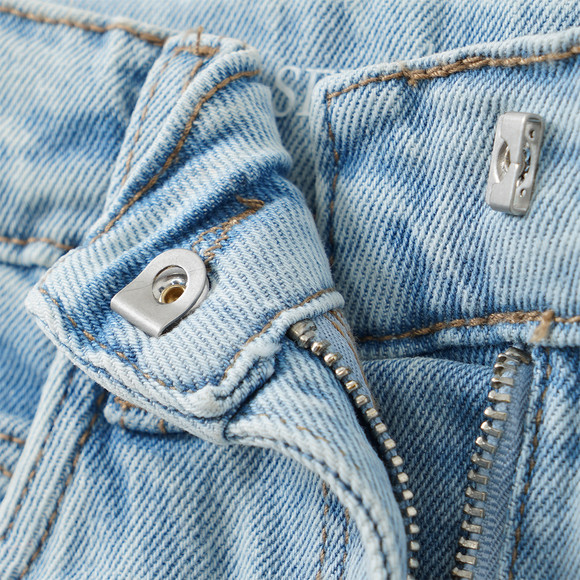 Mädchen Barrel-Jeans mit verstellbarem Bund