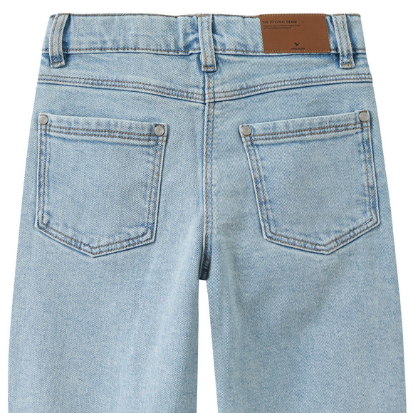 Mädchen Barrel-Jeans mit verstellbarem Bund