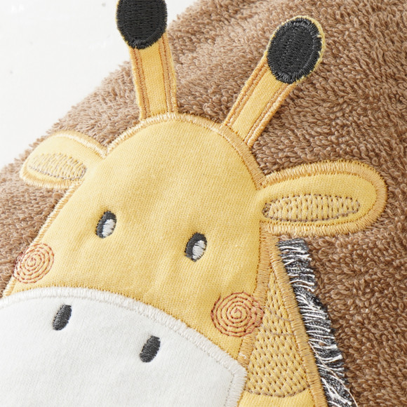 Kapuzentuch mit Giraffen-Applikation