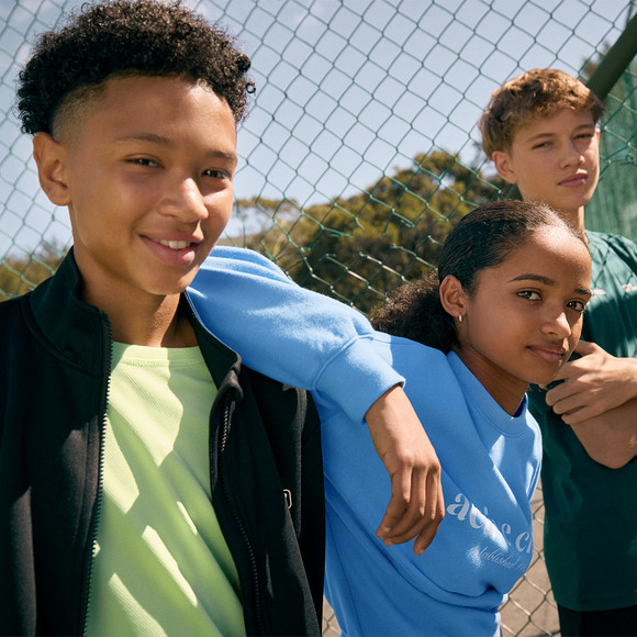 Jungen Sport-T-Shirt unifarben