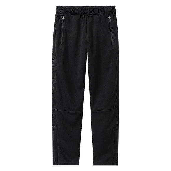 Jungen Sporthose mit Bein-Reißverschluss schwarz