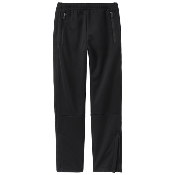Jungen Sporthose mit Bein-Reißverschluss dunkelgrün