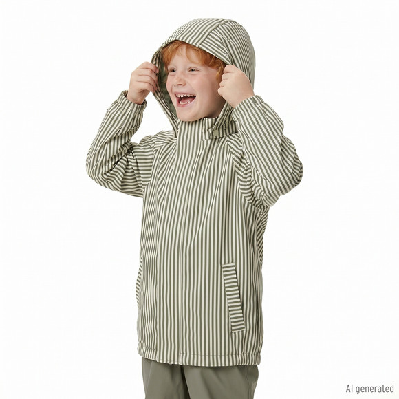 Kinder Regenjacke mit Streifen