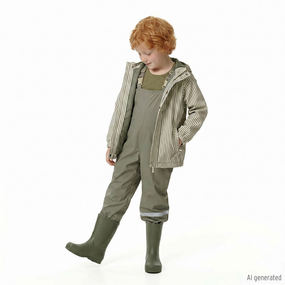 Kinder Regenhose mit Latzträgern