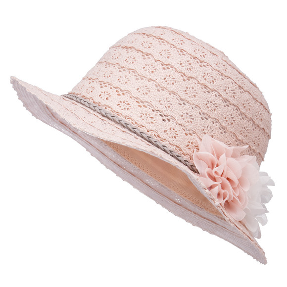 Mädchen Hut mit Hutband rosa