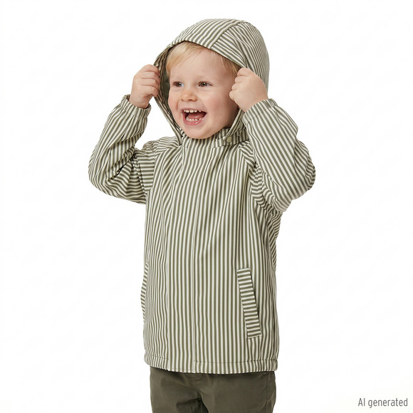 Baby Regenjacke mit Streifen