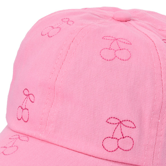 Mädchen Kappe mit Kirschen-Stickerei
