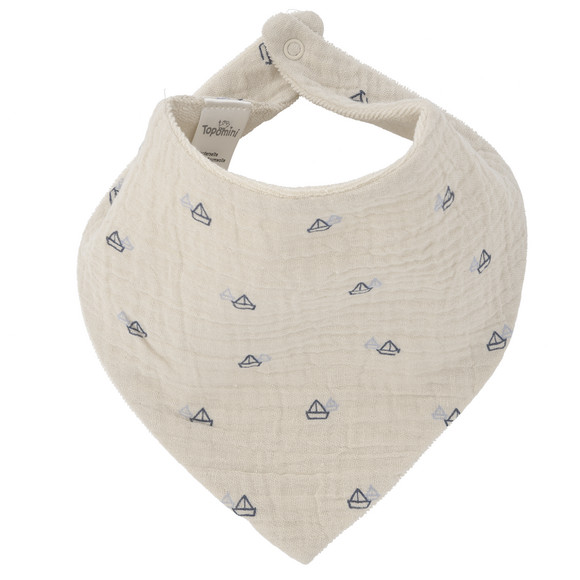 Baby Musselin-Bandana mit Frottee-Innenseite