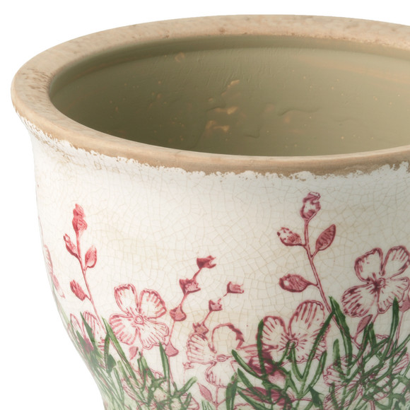 Blumentopf mit Rosmarin-Motiv